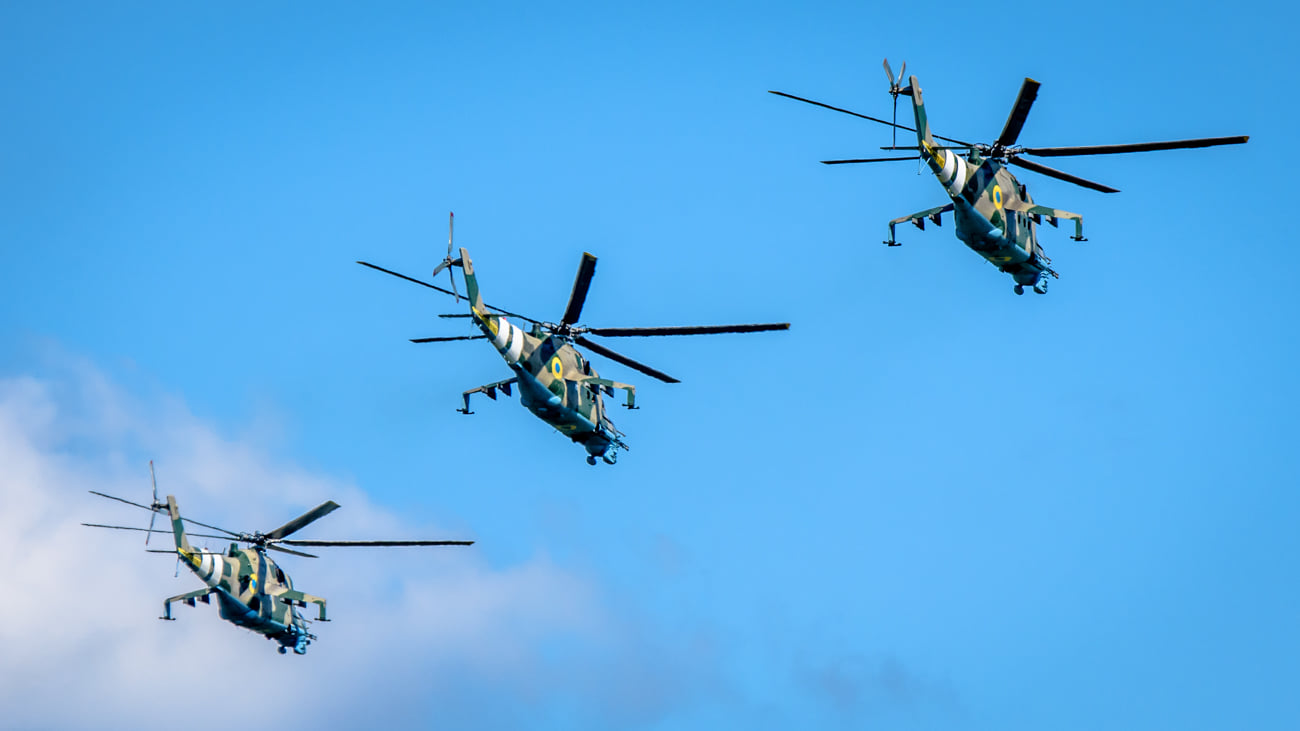 Під час святкування Дня Державного прапора в Полтаві будуть задіяні військові вертольоти