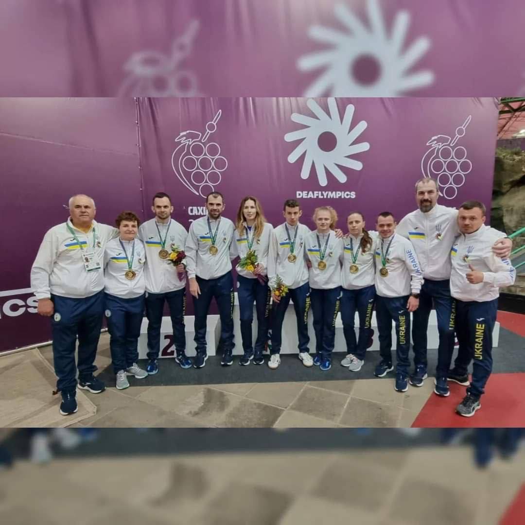 Полтавські спортсмени у складі збірної з настільного тенісу завоювали «золото» у командному заліку на Дефлімпійських іграх