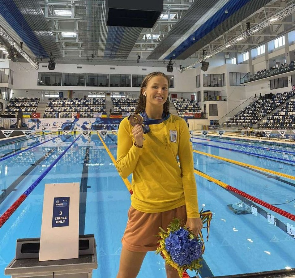 Спортсменка з Полтавщини взяла «бронзу» на чемпіонаті Європи з плавання серед юніорів