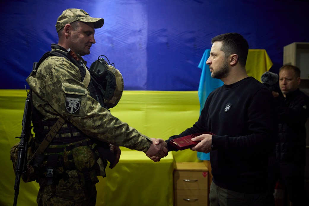 Глава держави відвідав передові позиції українських військ у Запорізькій області